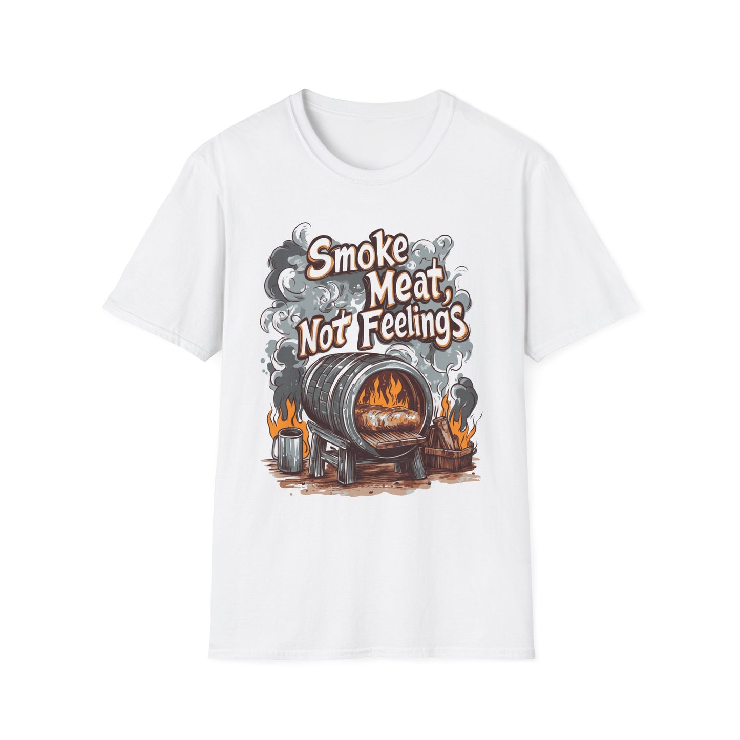 Smoke Meat Not Feeling T-Shirt, BBQ shirt, BBQ Lover Shirt, Meat Lover shirt, Gift for dad, Tailgating shirt, Gift for him, BBQ party outfit