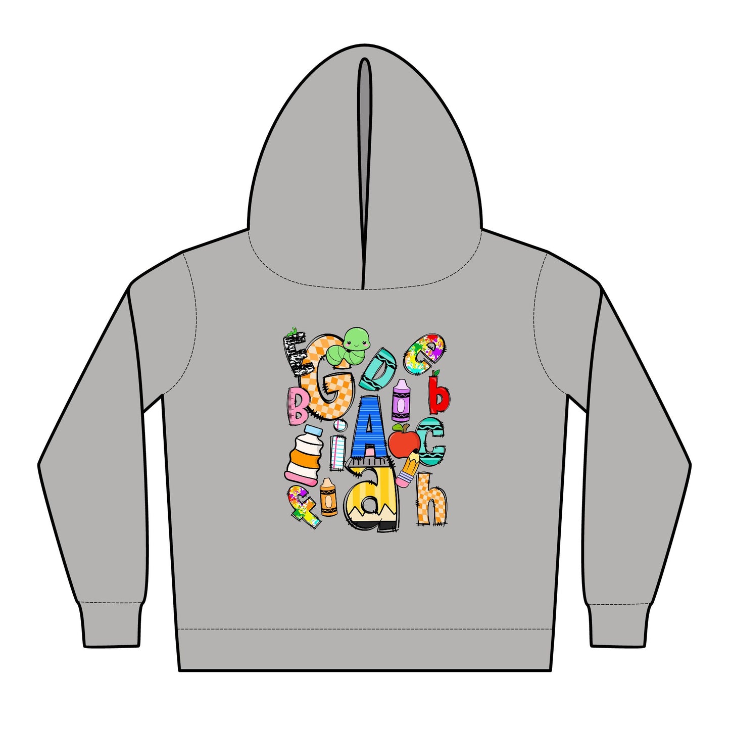 Colorful Fleece Hoodie for Toddlers - Fun & Playful Design, Cozy Kids Wear, Gift for Birthdays, Holidays, Everyday Comfort