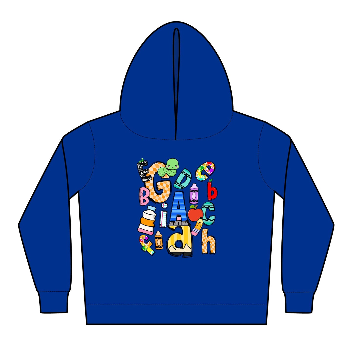 Colorful Fleece Hoodie for Toddlers - Fun & Playful Design, Cozy Kids Wear, Gift for Birthdays, Holidays, Everyday Comfort