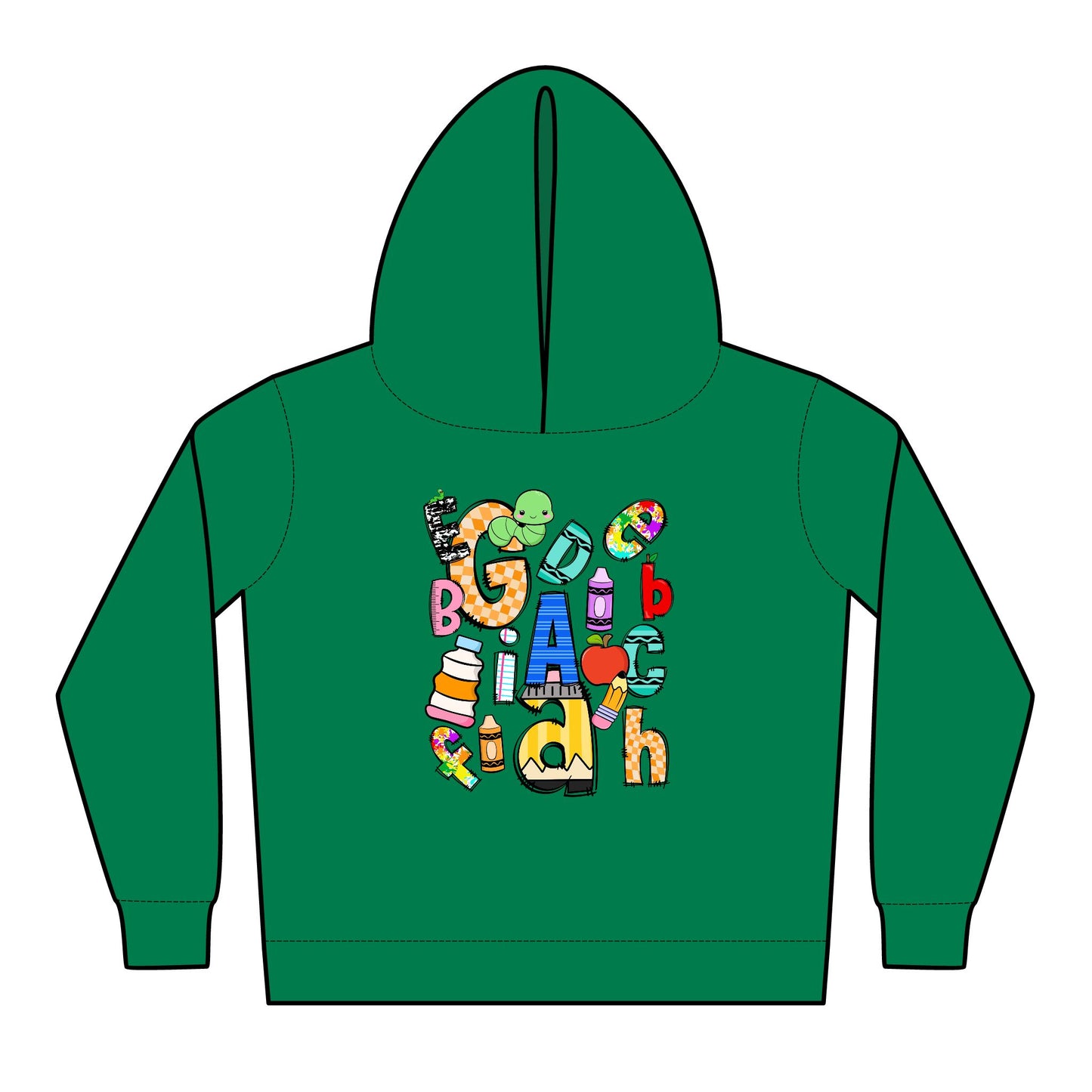 Colorful Fleece Hoodie for Toddlers - Fun & Playful Design, Cozy Kids Wear, Gift for Birthdays, Holidays, Everyday Comfort