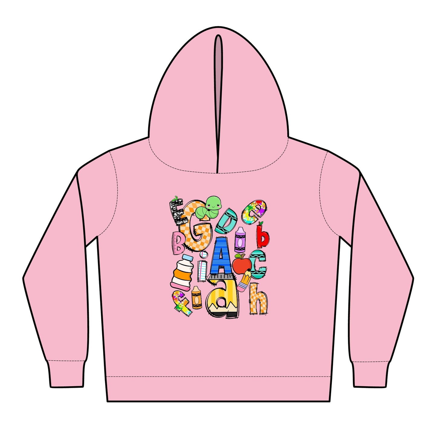 Colorful Fleece Hoodie for Toddlers - Fun & Playful Design, Cozy Kids Wear, Gift for Birthdays, Holidays, Everyday Comfort