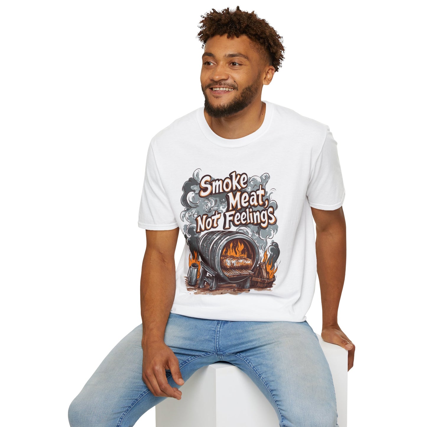 Smoke Meat Not Feeling T-Shirt, BBQ shirt, BBQ Lover Shirt, Meat Lover shirt, Gift for dad, Tailgating shirt, Gift for him, BBQ party outfit