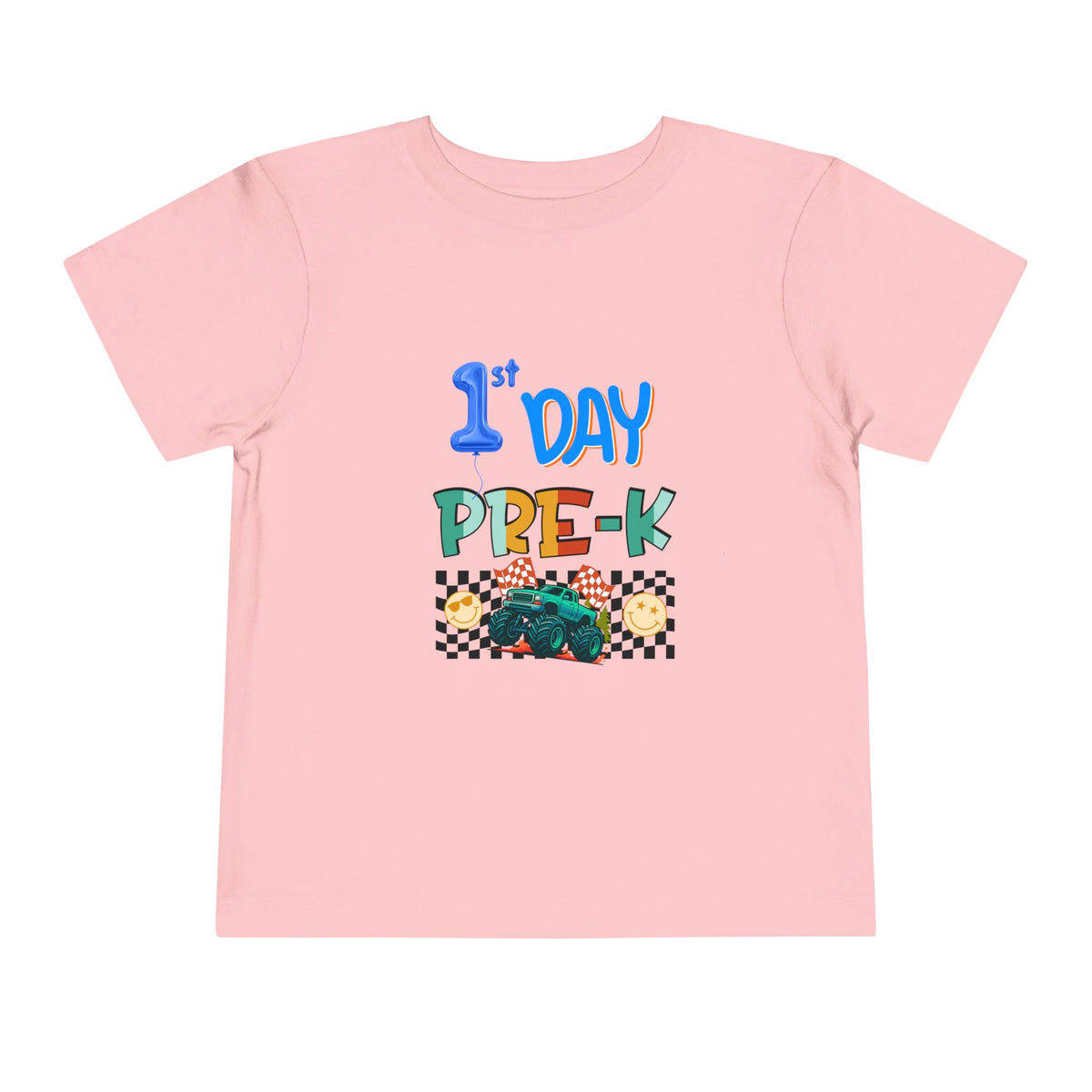 Custom Kids Back to School Tee, Alphabet Name Letter Shirt, First Day of Pre-K Tshirt, Kids Name School Shirt, Toddler 1st Day of School Tee Back-to-School Preschool Shirt-Bella Canva 3001T-Swiftpod