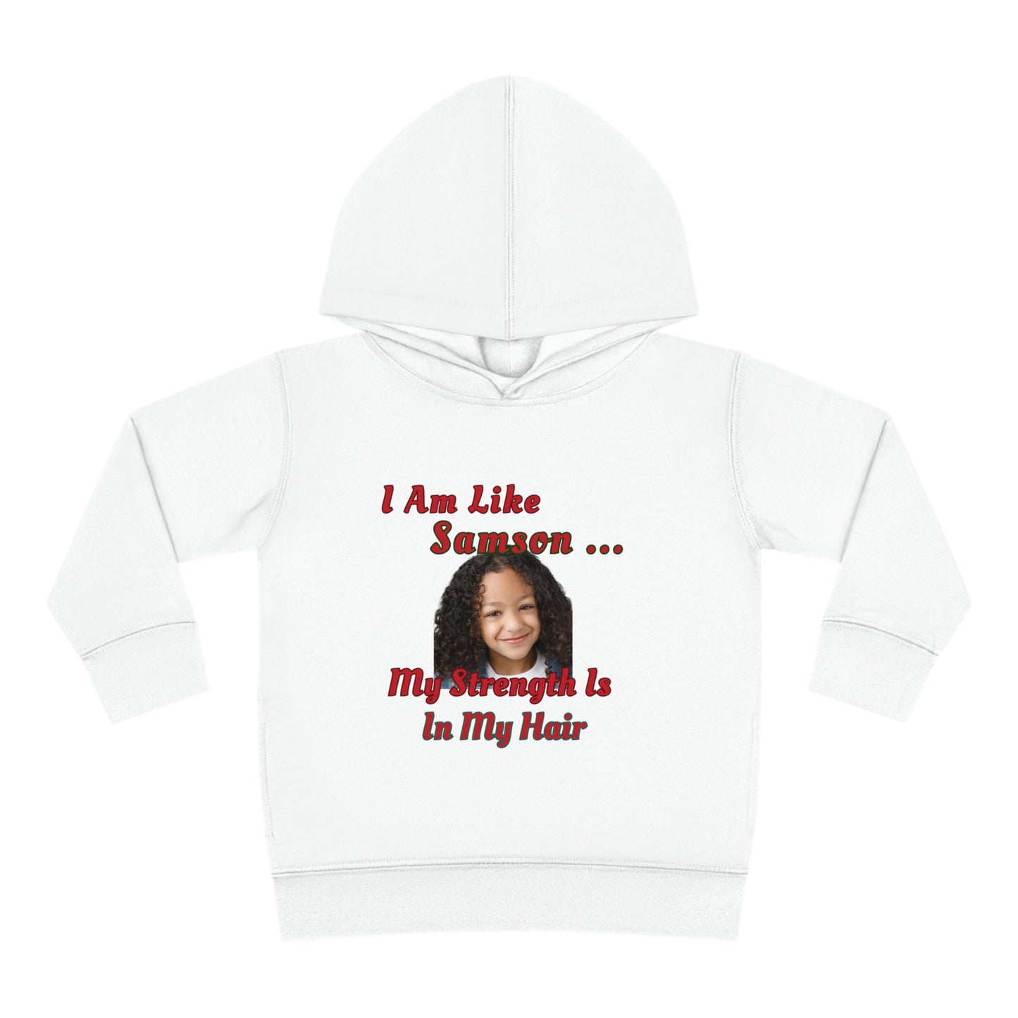 Toddler Fleece Hoodie - Samson Strength Hair Design