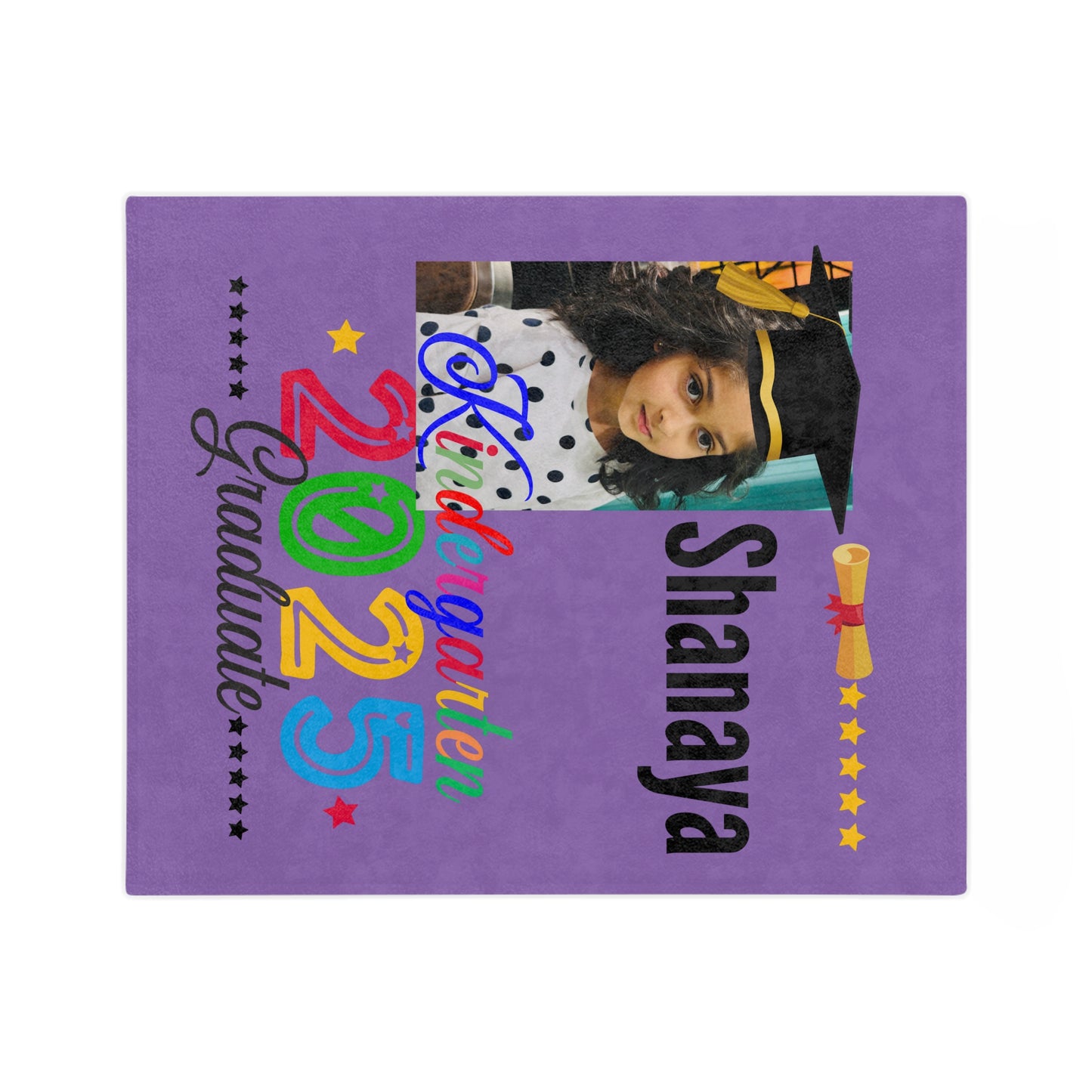 Personalized Velveteen Microfiber Blanket with Name - Cozy Custom Blanket for Kids