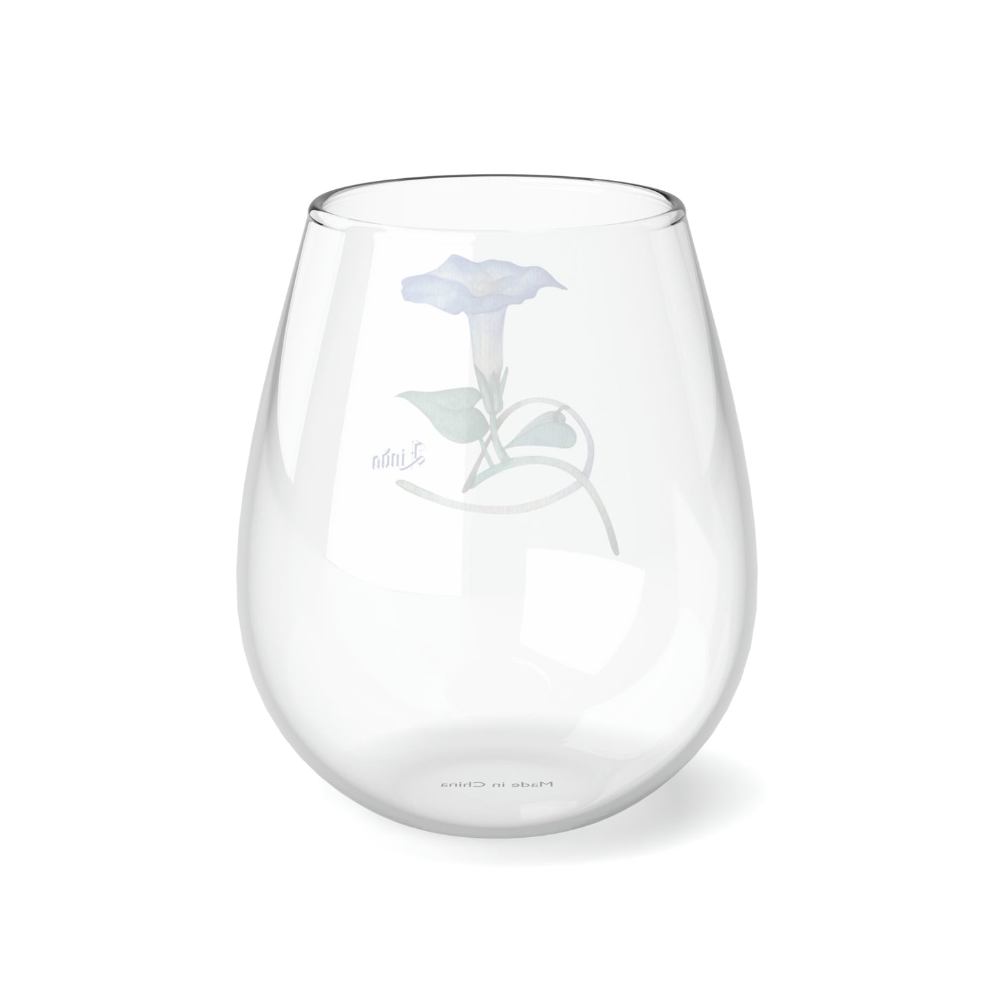 September PERSONALIZED Birth Flower Wine Glass, Birth Flower Gifts, Birth Flower wine glass, Birth Flower Gifts for Women, Gift for coworker, sister gift, birthday gift, Valentine gift, Stemless Wine Glass, 11.75oz