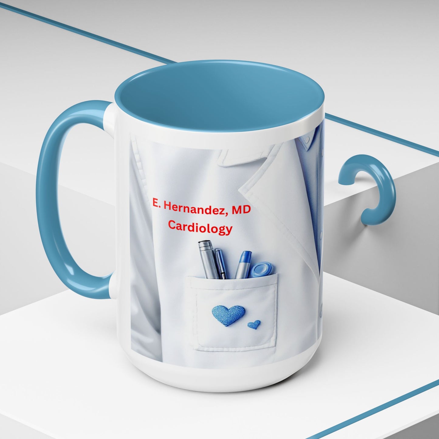 Personalized Medical Doctor Accent Coffee Mug | Father's Day Gift, Dad Mug, Coffee Lover Gift, Family Appreciation, Unique Drinking Cup
