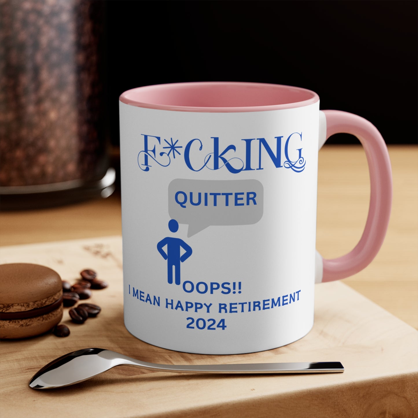 Custom Fucking Quitter, Custom Retirement Gift, Funny Retirement Gift, Retirement Gift for a Man, Retirement Gifts for Woman, Retirement Mug