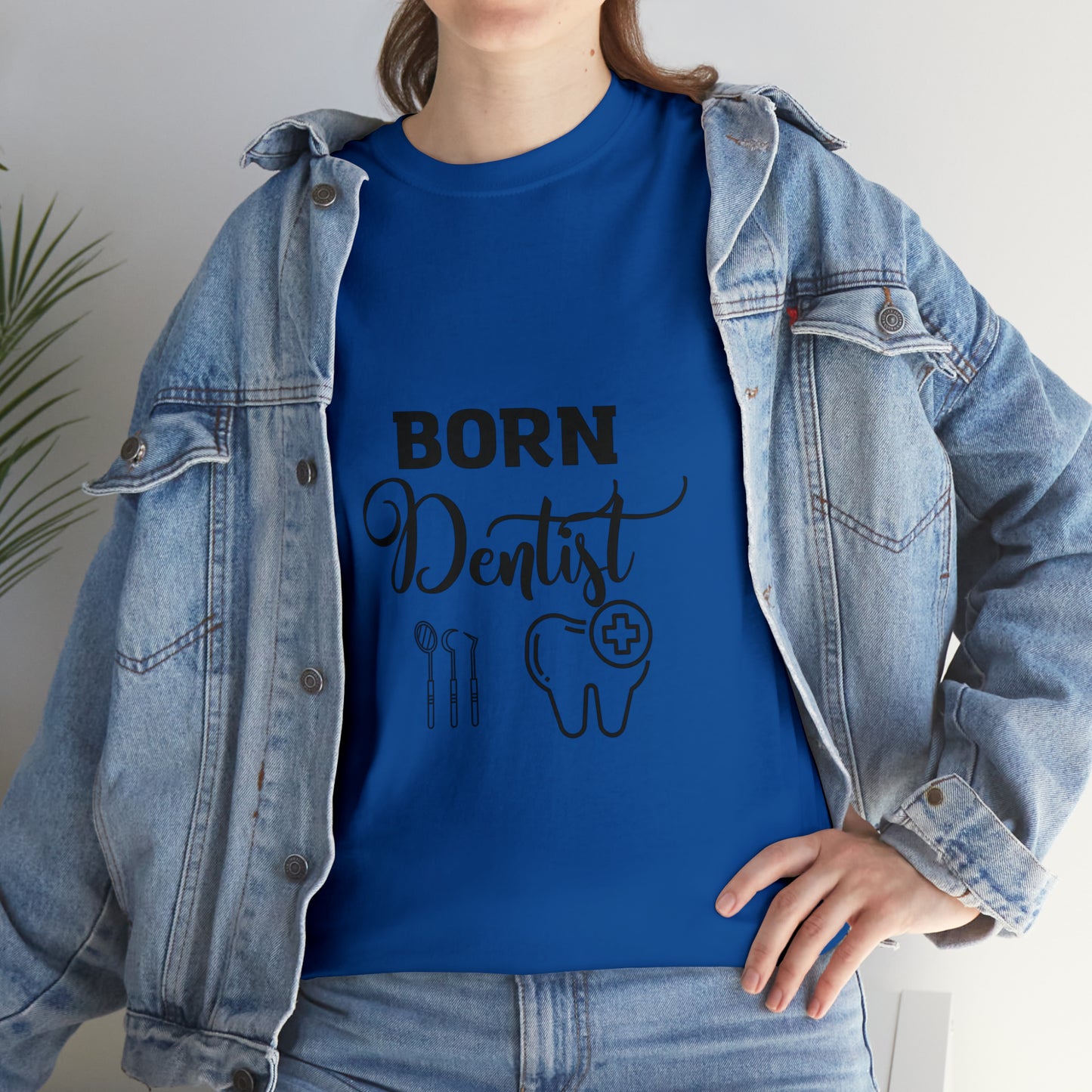 Born Dentist Unisex Heavy Cotton Tee