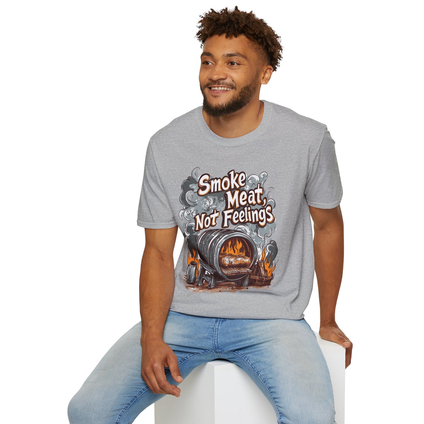 Smoke Meat Not Feeling T-Shirt, BBQ shirt, BBQ Lover Shirt, Meat Lover shirt, Gift for dad, Tailgating shirt, Gift for him, BBQ party outfit