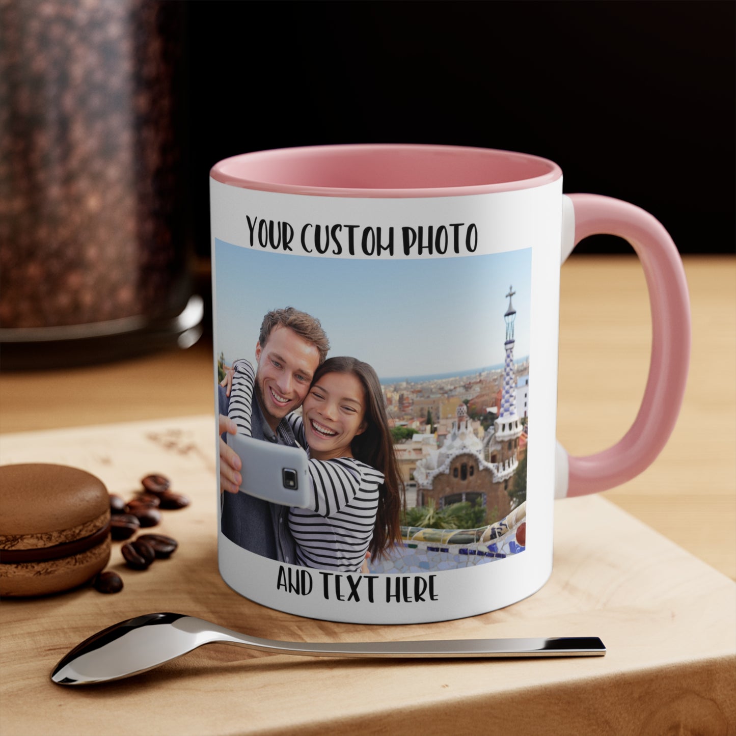 Customizable Logo-Text Mug , Photo Coffee Mug, Custom Mug Gift for Mom, Anniversary Gift for Her/Him, Christmas gift,  Birthday Gift