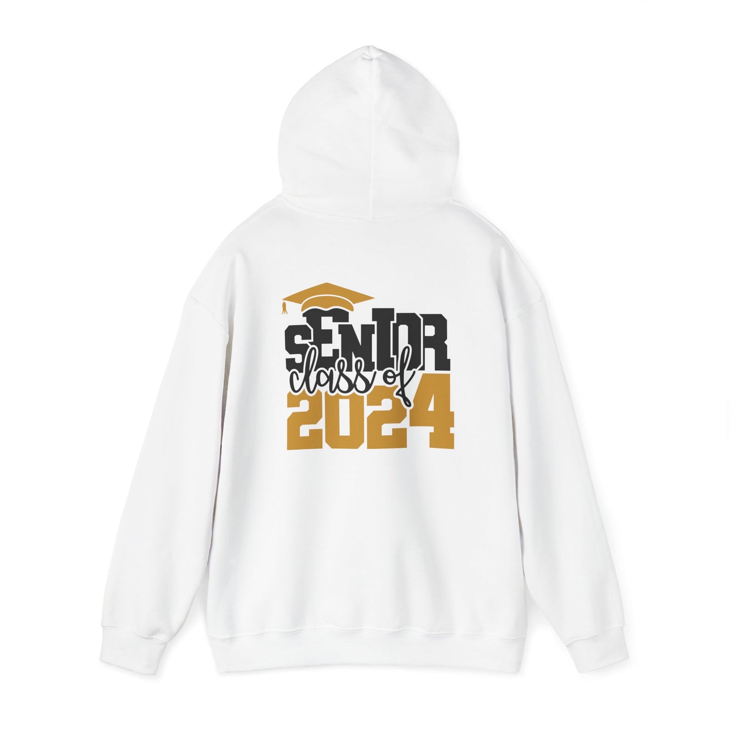 Personalized Senior Unisex Hooded Sweatshirt, Senior 2024 Sweatshirt, Customized Class of 2024 Hoodie, Custom Name Graduation Gift