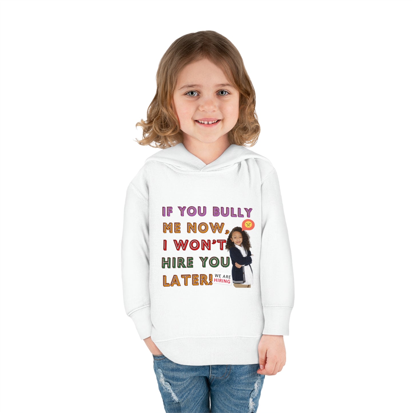 Toddler Fleece Hoodie - Anti-Bullying Message