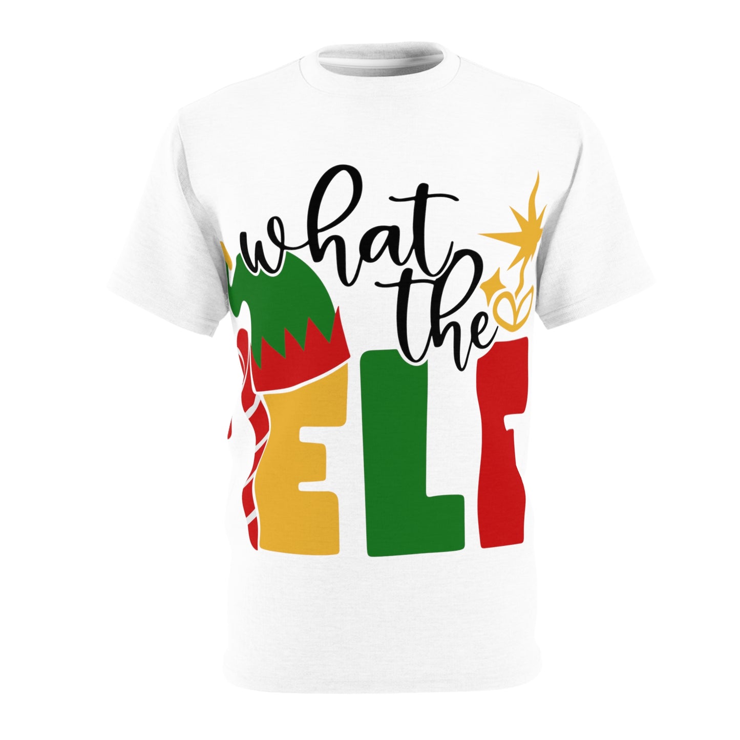 What the Elf Unisex Cut & Sew Tee (AOP)