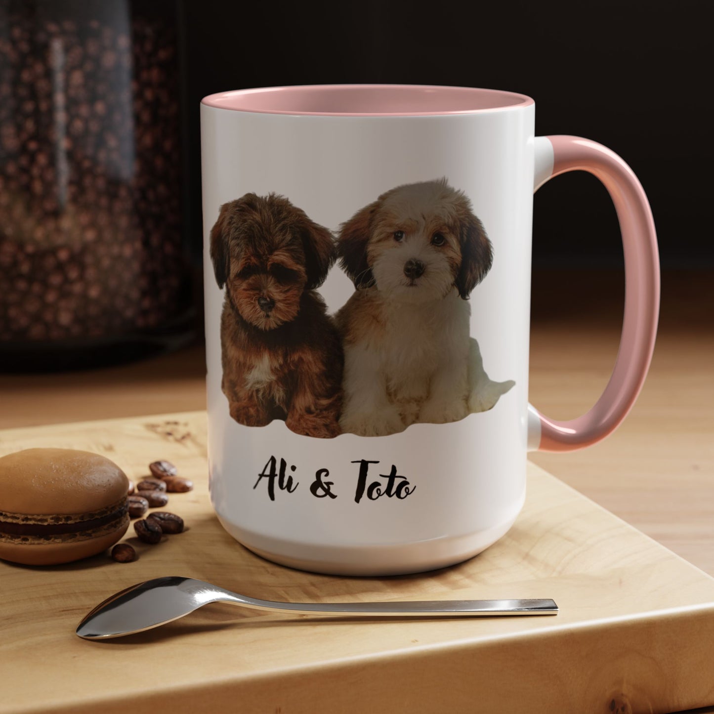Custom Photo Mug with Text, Personalized Photo Coffee Mug, Double-Sided Print - 11oz & 15oz, Gift for Family, Friends