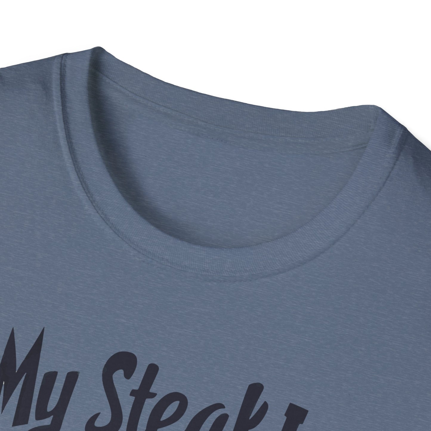 My Steak is Rare My Jokes Well Done T-Shirt | Father's Day Gift | Unisex Tee for Dads | Comfortable Casual Wear | Gift for Dad | Fire Theme