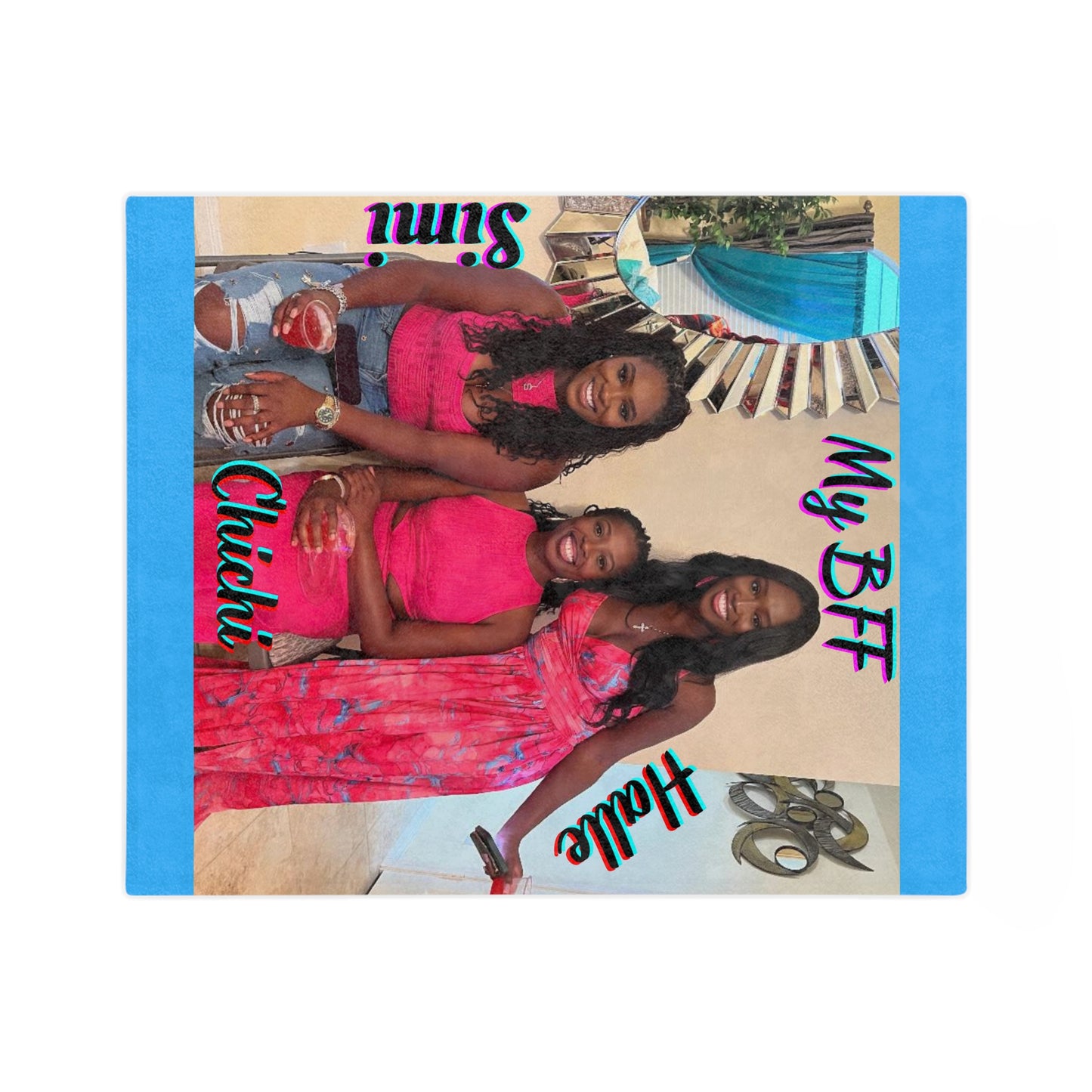 Custom Photo Blanket Collage, Personalized Picture Blanket, BFF gift, Birthday Anniversary
