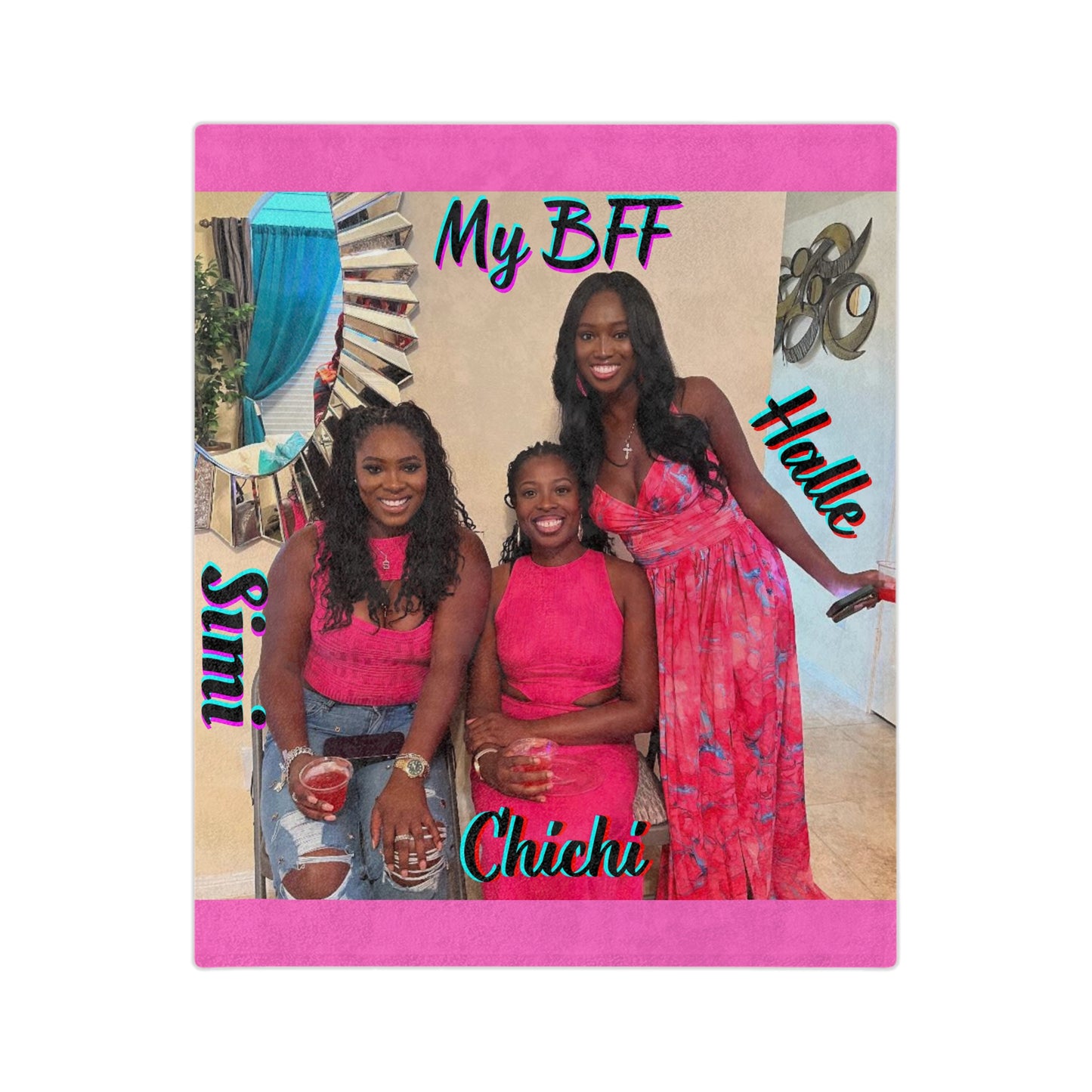Custom Photo Blanket Collage, Personalized Picture Blanket, BFF gift, Birthday Anniversary