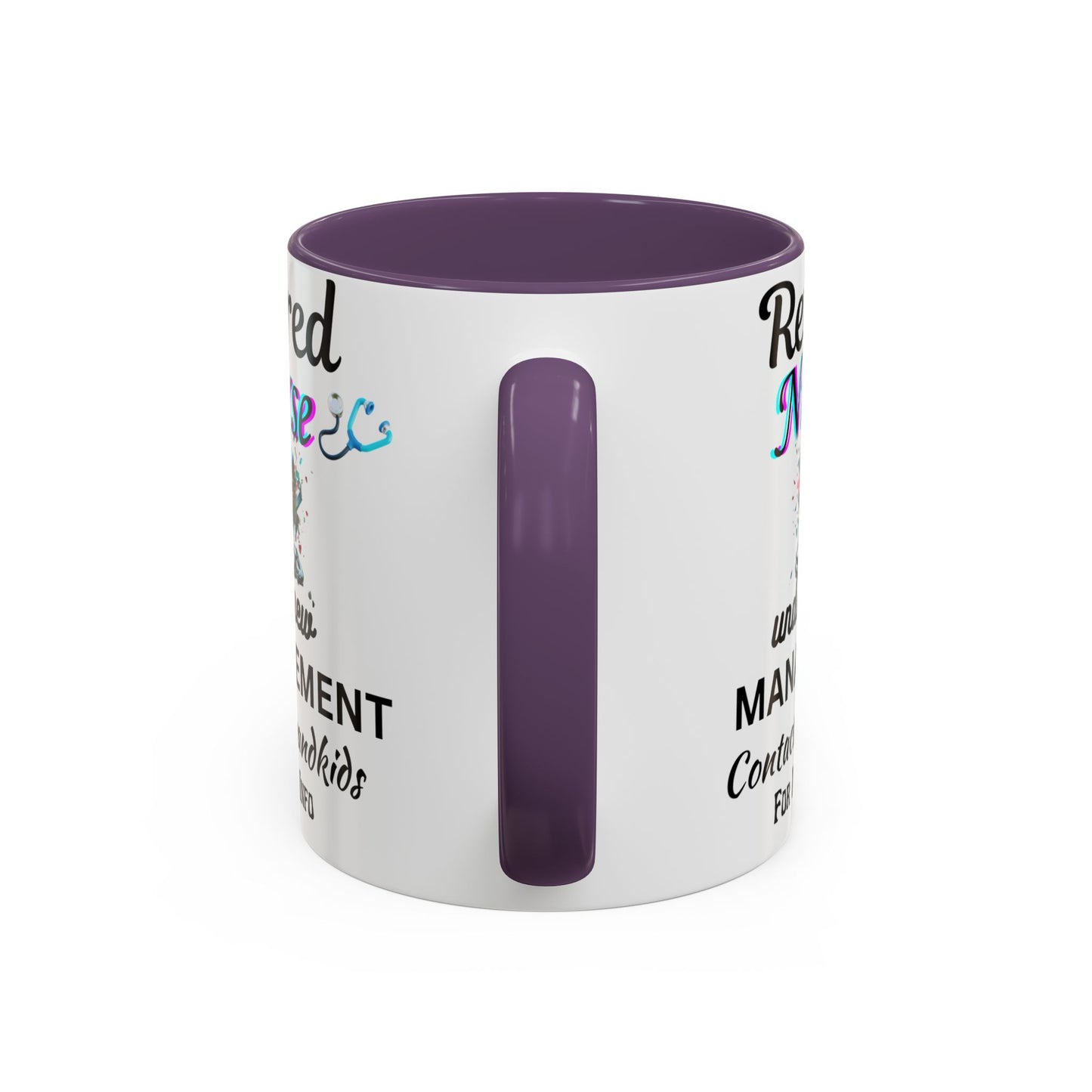 Retired Nurse Coffee Mug, Fun Gift for Retirement, Personalized Mug for Nurses, Coffee Cup for Grandkids Contact, Perfect for Holidays