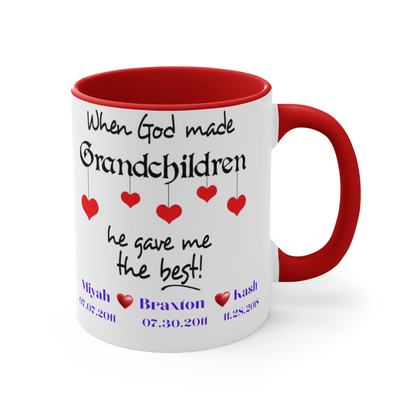 Personalized Grandma Mug With Names, Gift for Grandma, Grandma Mug, Grandma Mug with Grandchildren's Name, Grandma Cup with Names