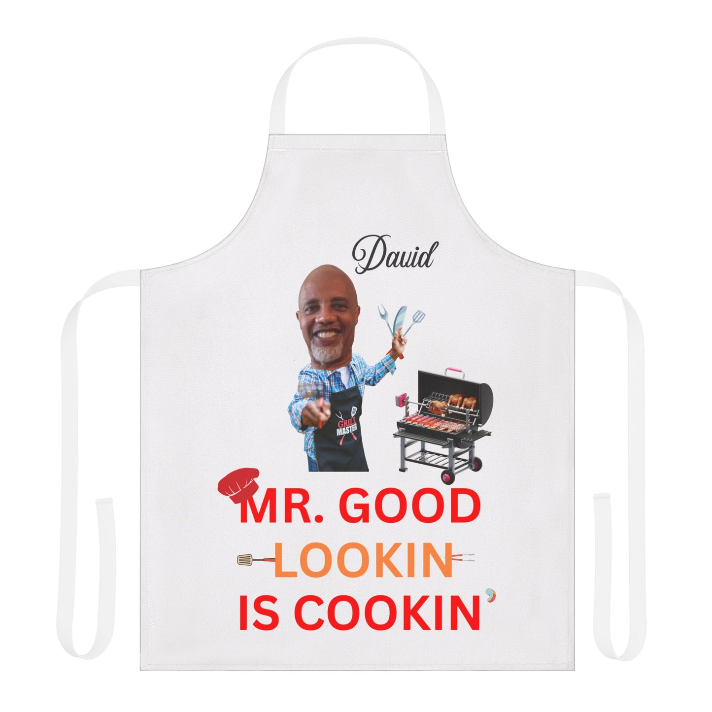 Personalized Apron for Men, Grill Daddy Apron, Father's Day Gift, Custom Men's Apron, BBQ Griller Apron, Chef Gift