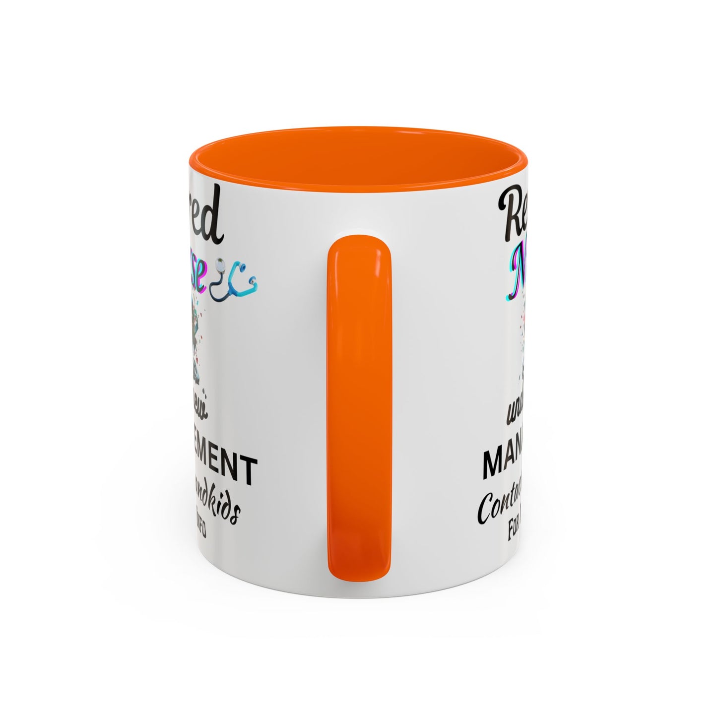 Retired Nurse Coffee Mug, Fun Gift for Retirement, Personalized Mug for Nurses, Coffee Cup for Grandkids Contact, Perfect for Holidays