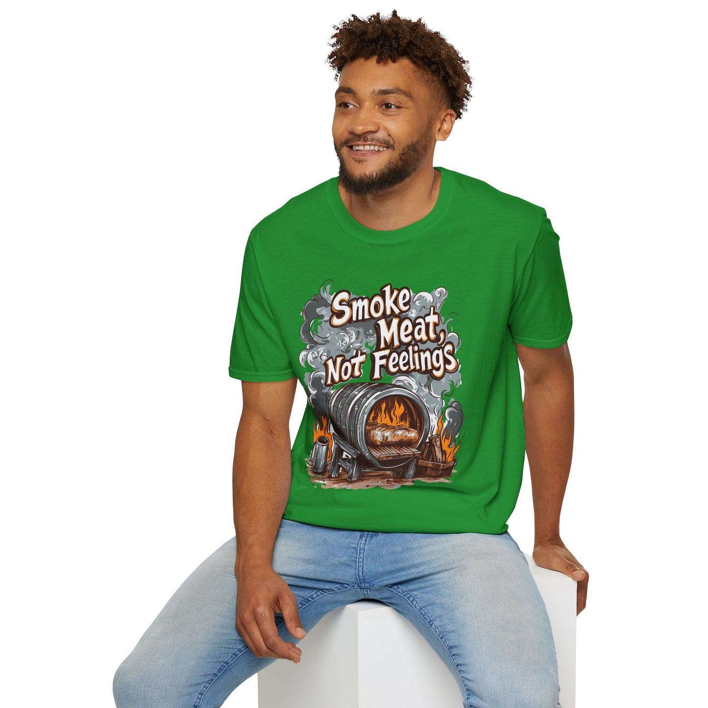 Smoke Meat Not Feeling T-Shirt, BBQ shirt, BBQ Lover Shirt, Meat Lover shirt, Gift for dad, Tailgating shirt, Gift for him, BBQ party outfit
