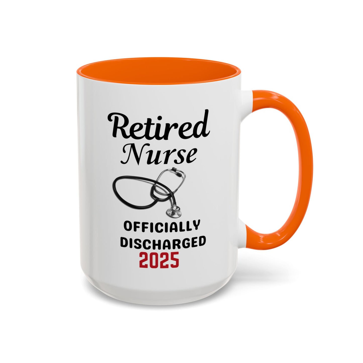 Retired Nurse Coffee Mug, Fun Gift for Retirement, Personalized Mug for Nurses, Coffee Cup for Grandkids Contact, Perfect for Holidays