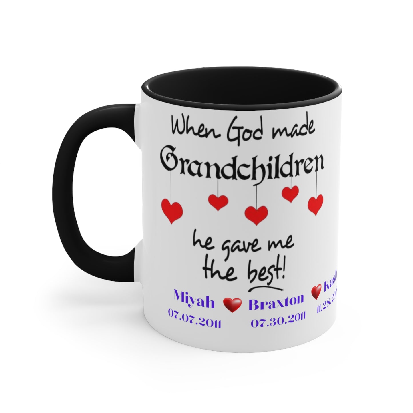 Personalized Grandma Mug With Names, Gift for Grandma, Grandma Mug, Grandma Mug with Grandchildren's Name, Grandma Cup with Names