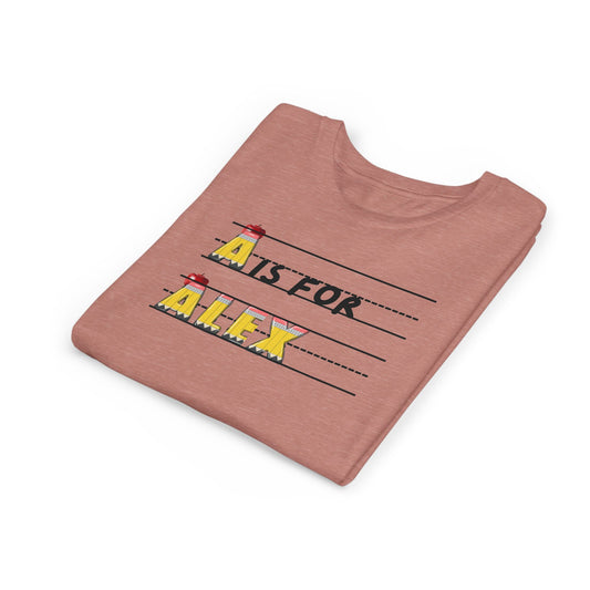Custom Kids Name School Shirt, Back to School T-shirt, Toddler First Day of School Tee, Alphabet with Name Tee, Kindergarten Shirt with Name