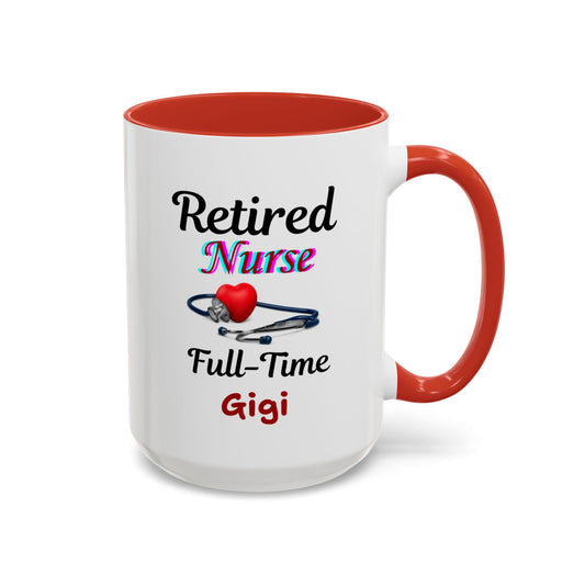 Retired Nurse Save Yourself  Coffee Mug, Fun Gift for Retirement, Personalized Mug for Nurses, Coffee Cup for Grandkids Contact, Perfect for Holidays