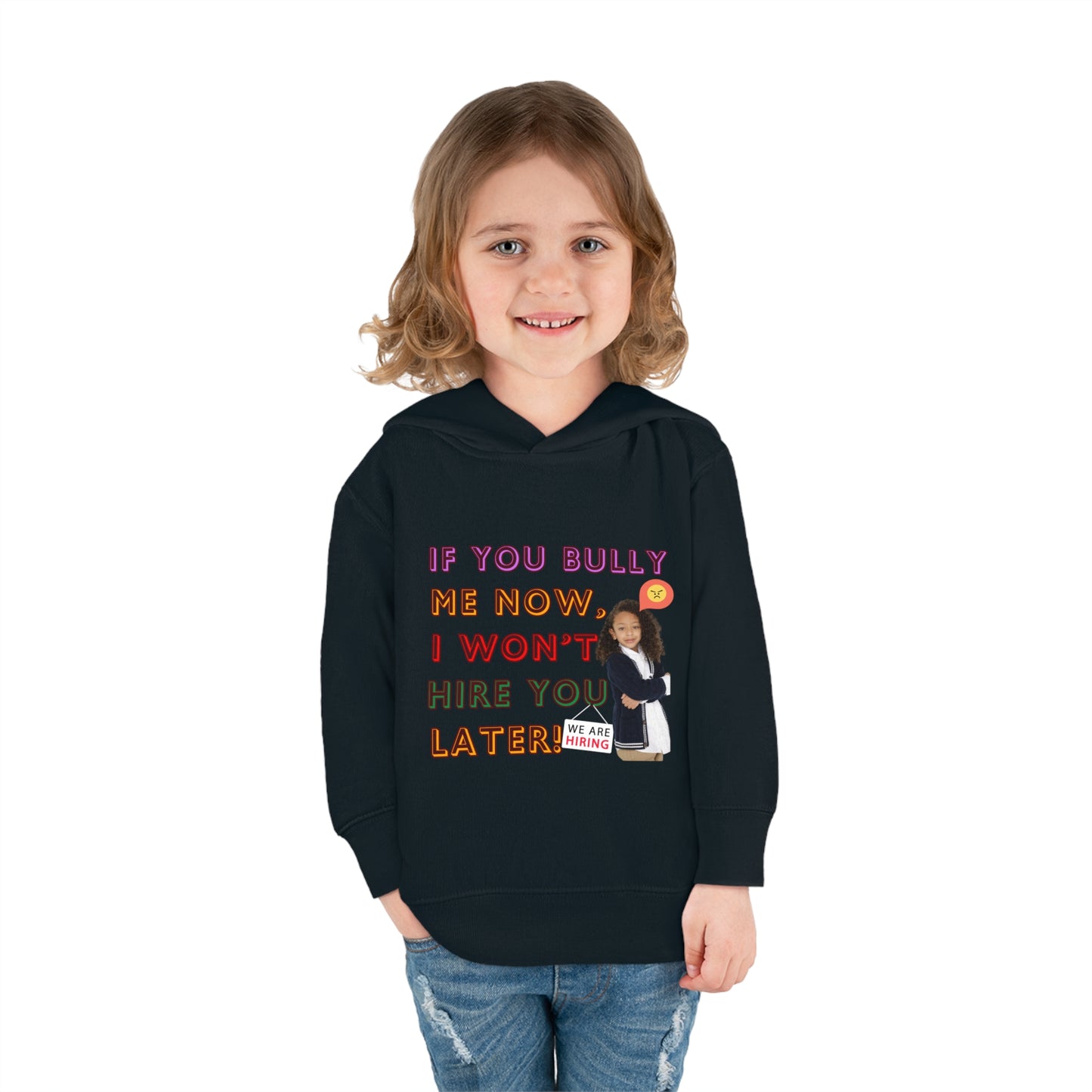 Toddler Fleece Hoodie - Anti-Bullying Message