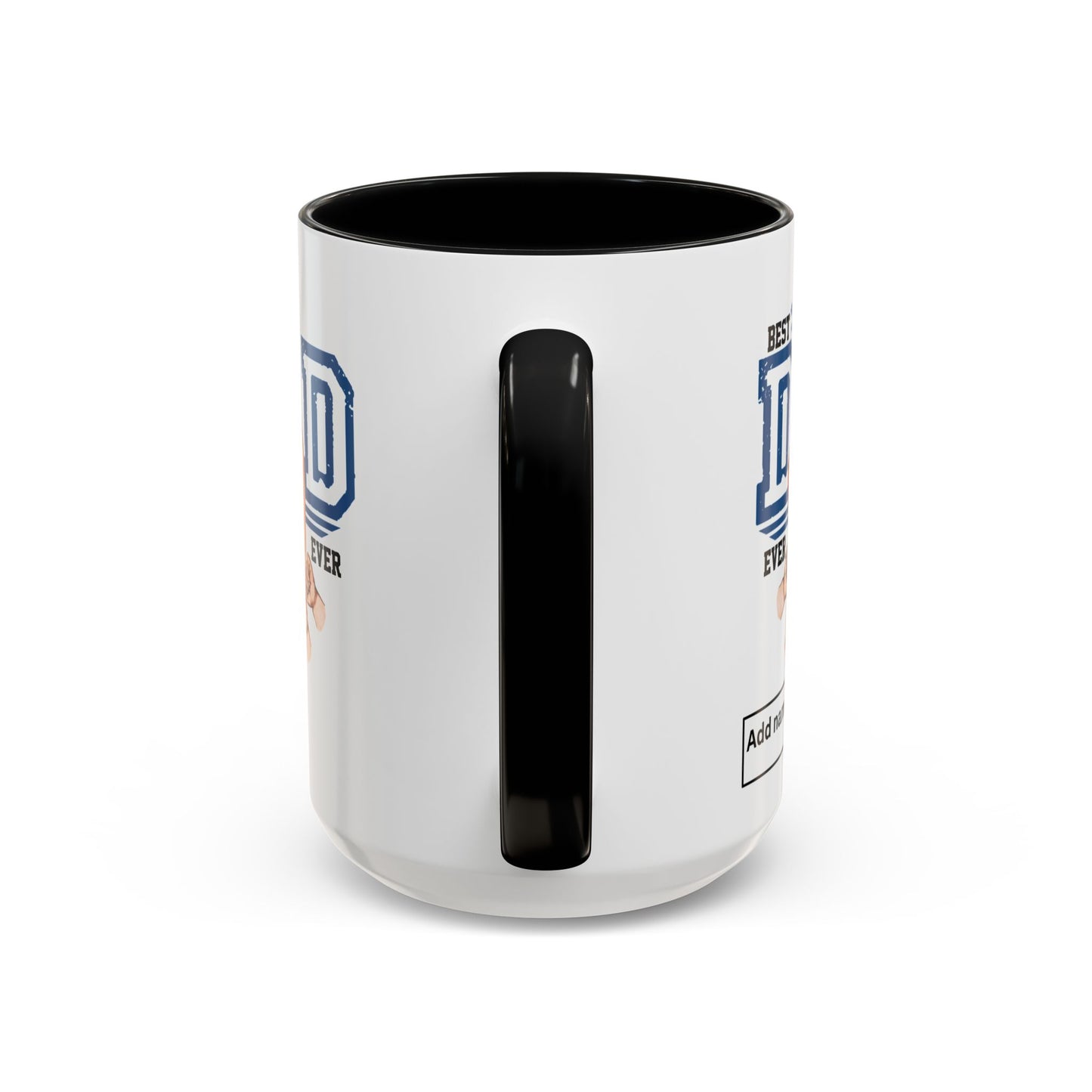 6 kids Personalized Accent Mug - Vibrant Color Contrast Coffee Mug for Coffee Lovers and Dads