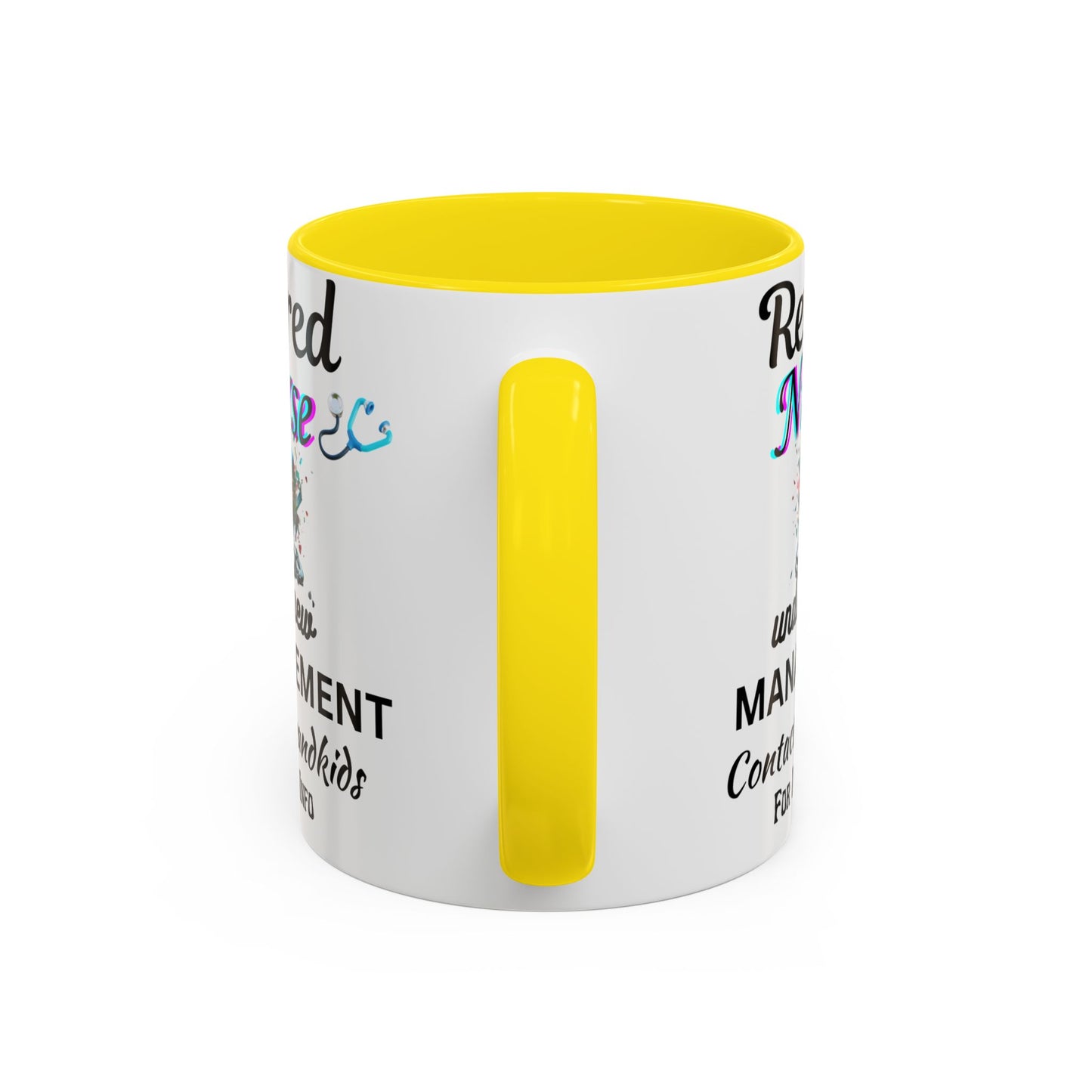 Retired Nurse Coffee Mug, Fun Gift for Retirement, Personalized Mug for Nurses, Coffee Cup for Grandkids Contact, Perfect for Holidays