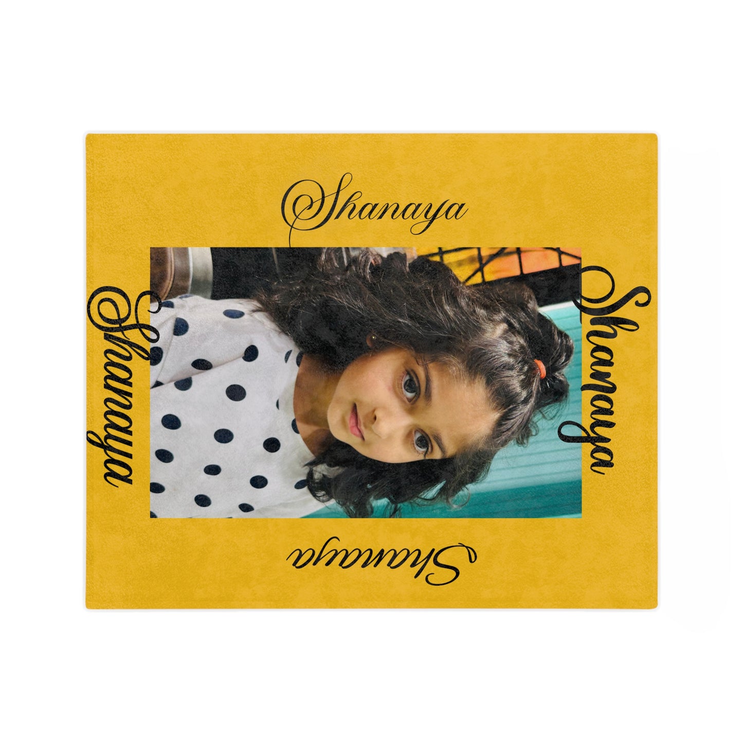 Personalized Velveteen Microfiber Blanket with Name - Cozy Custom Blanket for Kids