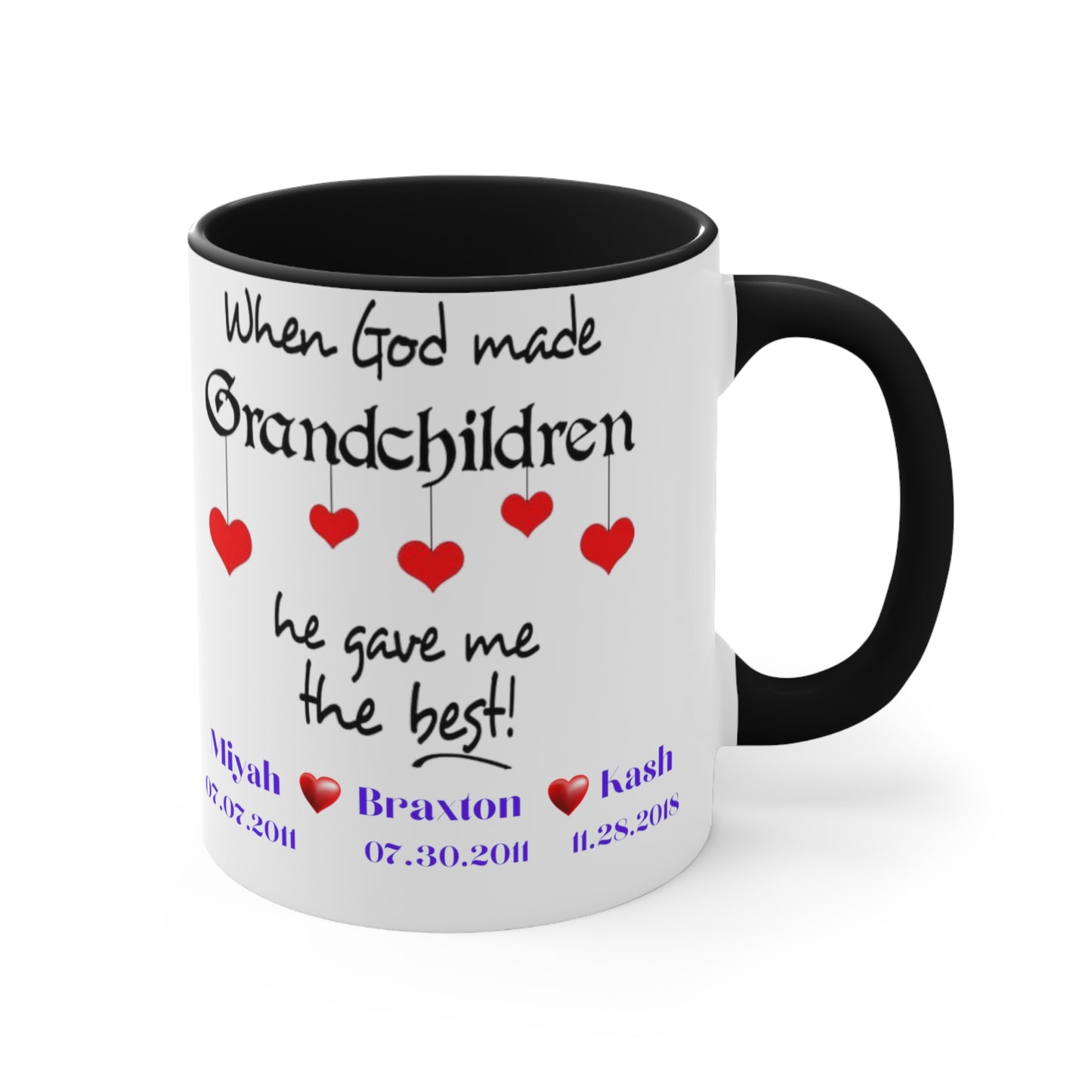 Personalized Grandma Mug With Names, Gift for Grandma, Grandma Mug, Grandma Mug with Grandchildren's Name, Grandma Cup with Names