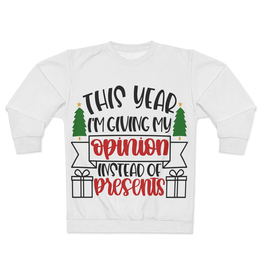 This Year I'm Giving My Opinion T-Shirt, Sarcastic Christmas Tee, Funny Christmas Tee, Xmas Party Tee, Xmas Shirts, Holiday T-shirt