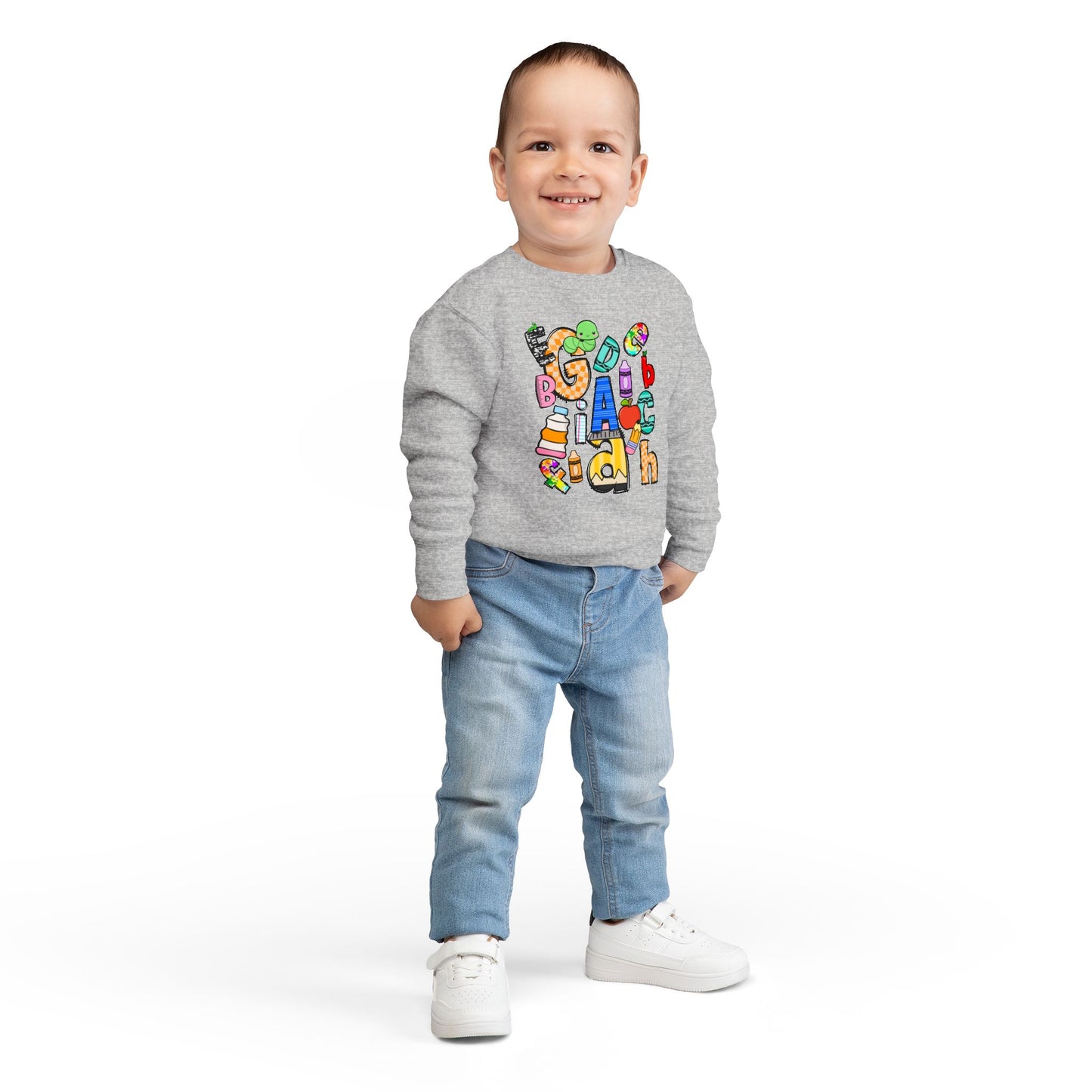 Alphabet Toddler Sweatshirt: Fun Kindergarten Kids Shirt