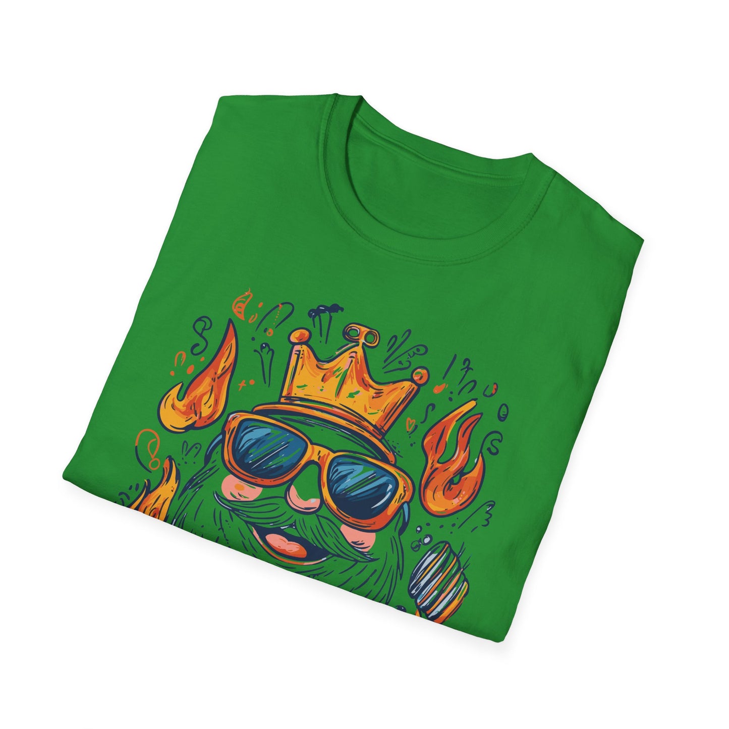 King of the Grill, Master of Dad Jokes T-Shirt | Father's Day Gift | Unisex Tee for Dads | Comfortable Casual Wear | Gift for Dad | Fire Theme