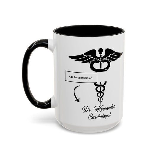 Medical MD Accent Coffee Mug | Father's Day Gift, Dad Mug, Coffee Lover Gift, Family Appreciation, Unique Drinking Cup