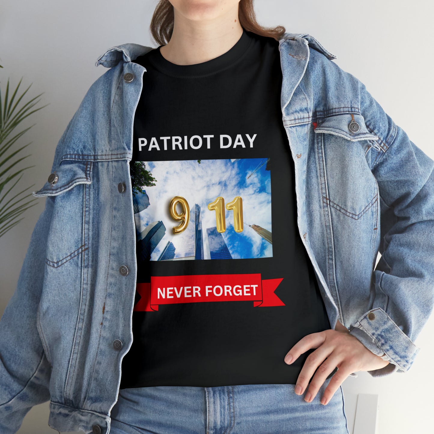 Unisex Heavy Cotton Tee- Patriot Day 9/11