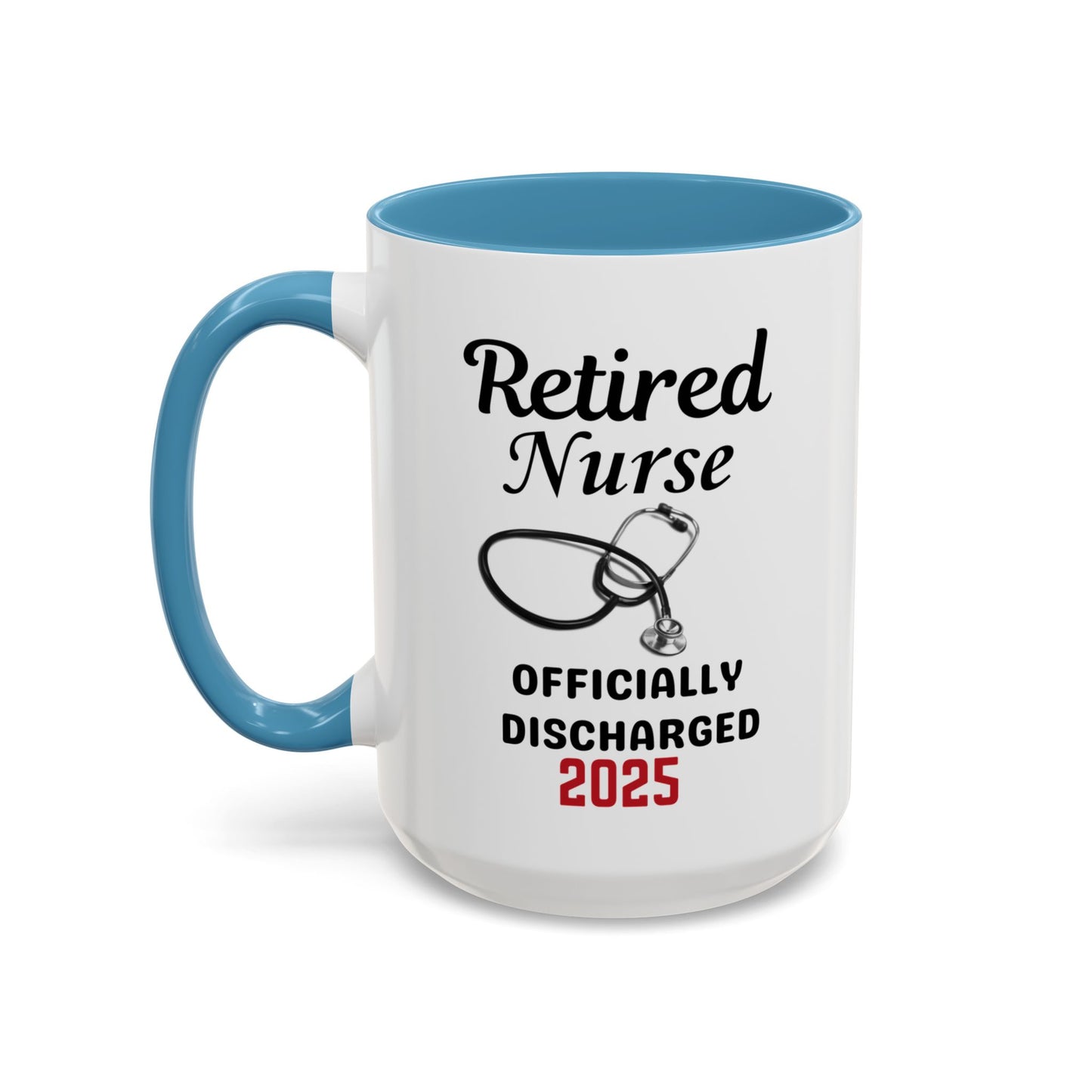 Retired Nurse Coffee Mug, Fun Gift for Retirement, Personalized Mug for Nurses, Coffee Cup for Grandkids Contact, Perfect for Holidays