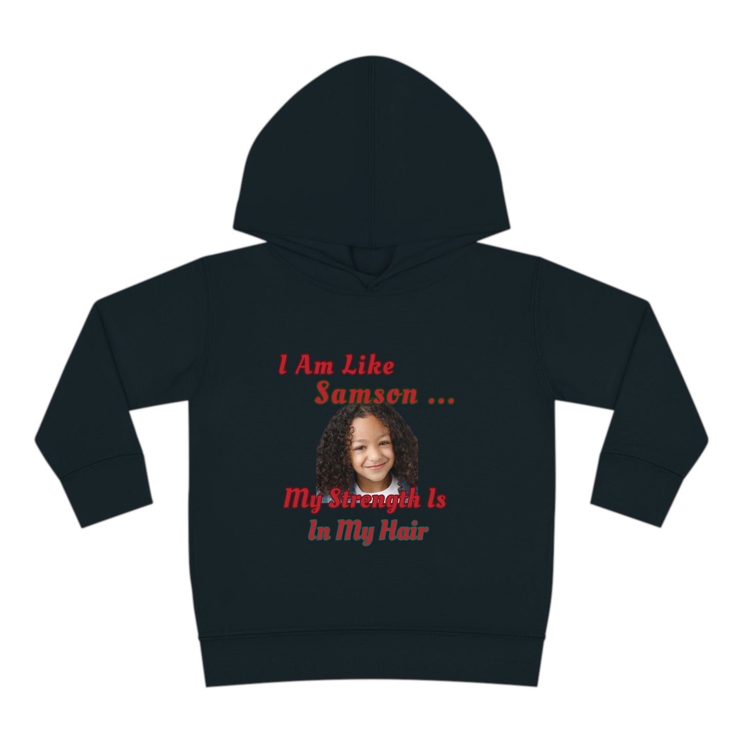 Toddler Fleece Hoodie - Samson Strength Hair Design