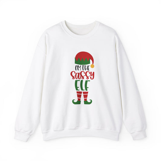 I'm the Sassy One Unisex Heavy Blend Crewneck Sweatshirt, Funny T-shirt, Christmas Shirt, Christmas Slogan Shirts, Christmas Sweater, Santa Shirt