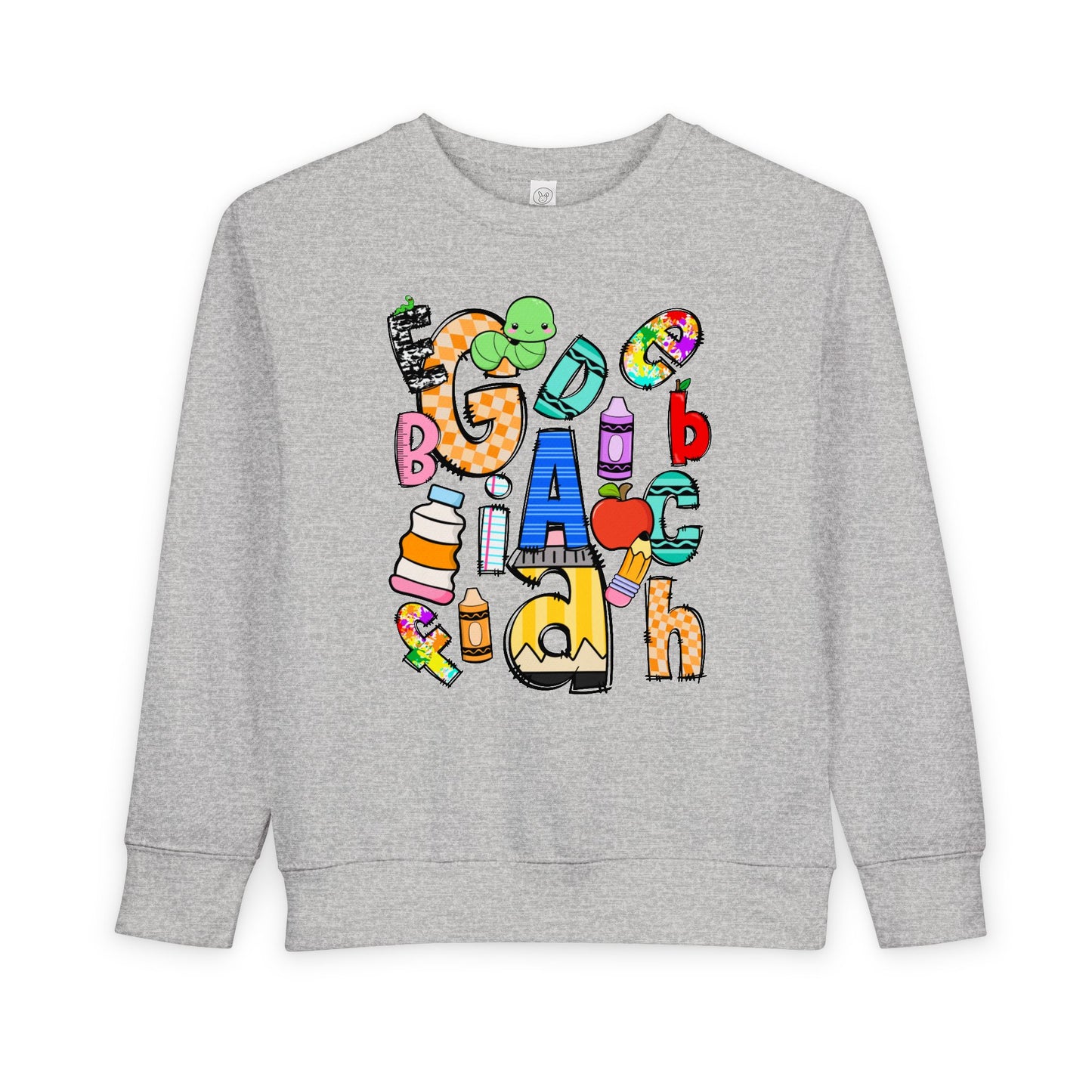 Alphabet Toddler Sweatshirt, Kindergarten Kids Shirt, School Shirt, Alphabet Kids Shirt, Toddler Preschool Fun Shirt toddler sweatshirt