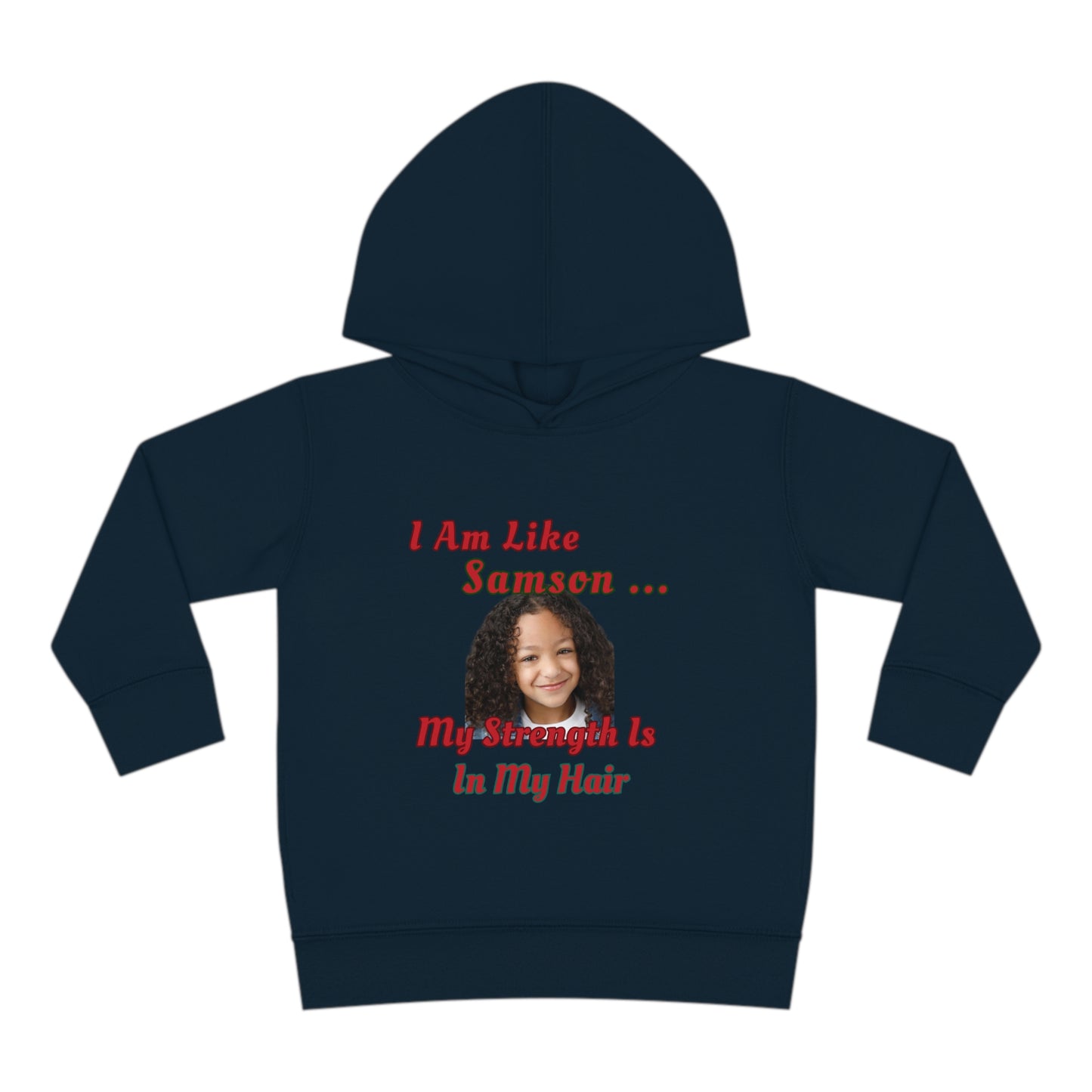 Toddler Fleece Hoodie - Samson Strength Hair Design