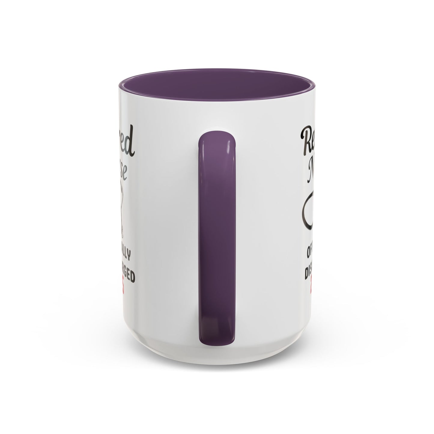 Retired Nurse Coffee Mug, Fun Gift for Retirement, Personalized Mug for Nurses, Coffee Cup for Grandkids Contact, Perfect for Holidays