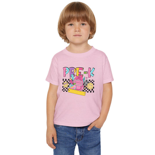 Pre-K Adventure Toddler T-shirt, Perfect for Back to School, Kindergarten Celebration, Kids Gift, Educational Fun, Playful Design