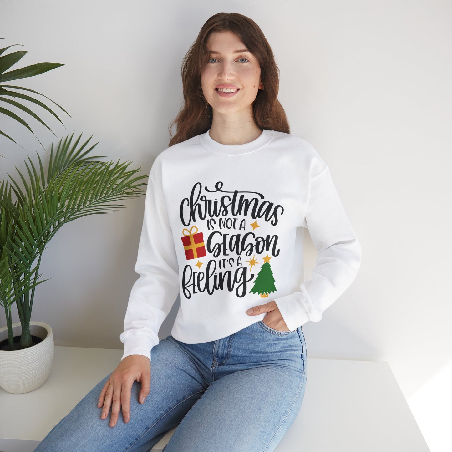 Unisex Heavy Blend Crewneck Sweatshirt, Funny T-shirt, Christmas Shirt, Christmas Slogan Shirts, Christmas Sweater, Santa Shirt