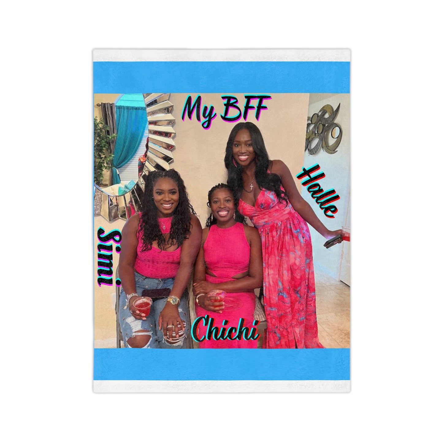 Custom Photo Blanket Collage, Personalized Picture Blanket, BFF gift, Birthday Anniversary